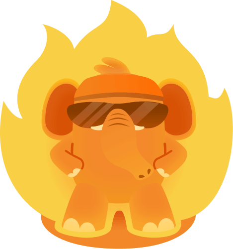 Jymbo, the Liftoff mascot, on a streak